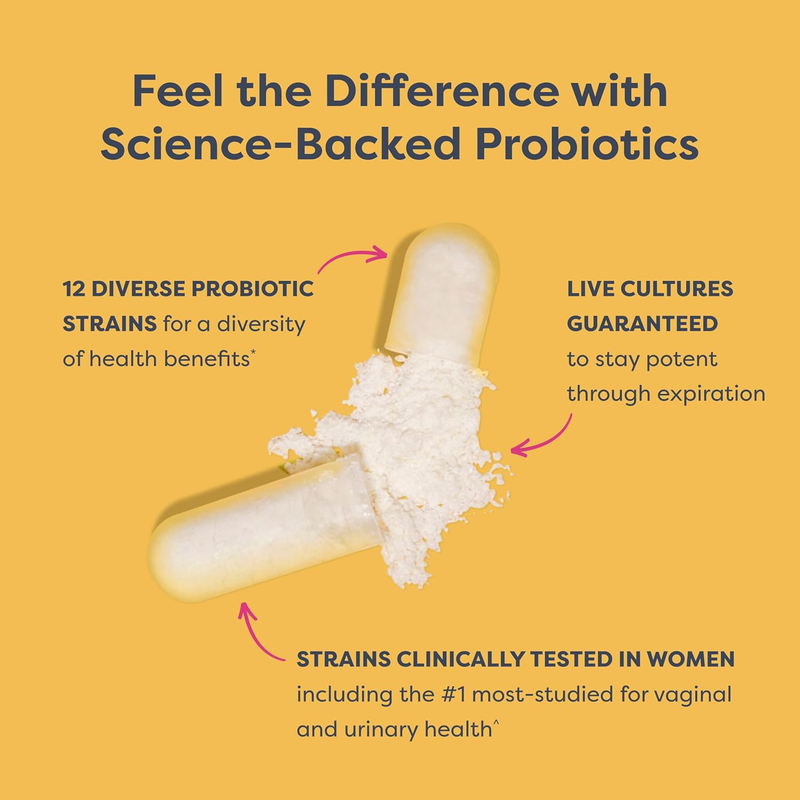 Renew Life Women'S Probiotic Capsules, Supports Ph Balance for Women, Vaginal, U