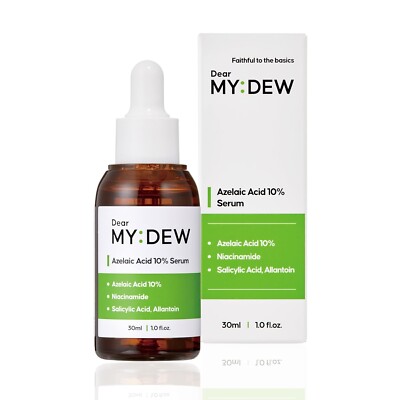 DearMYDEW 10% Azelaic Acid Serum with Niacinamide, Korean Skincare 1Fl Oz