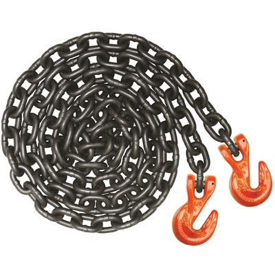 VULCAN G100 Binder Chain Tie Down - Grab Hooks - 1/2'' x 20' - 15000 lbs SWL