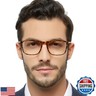 OCCI CHIARI Reading Glasses Men's Large Reader Durable Spring Hinge 1.0 1.25 1.5 1.75 2.0 2.25 2.5 2.75 3.0 3.5(Tortoise 200)