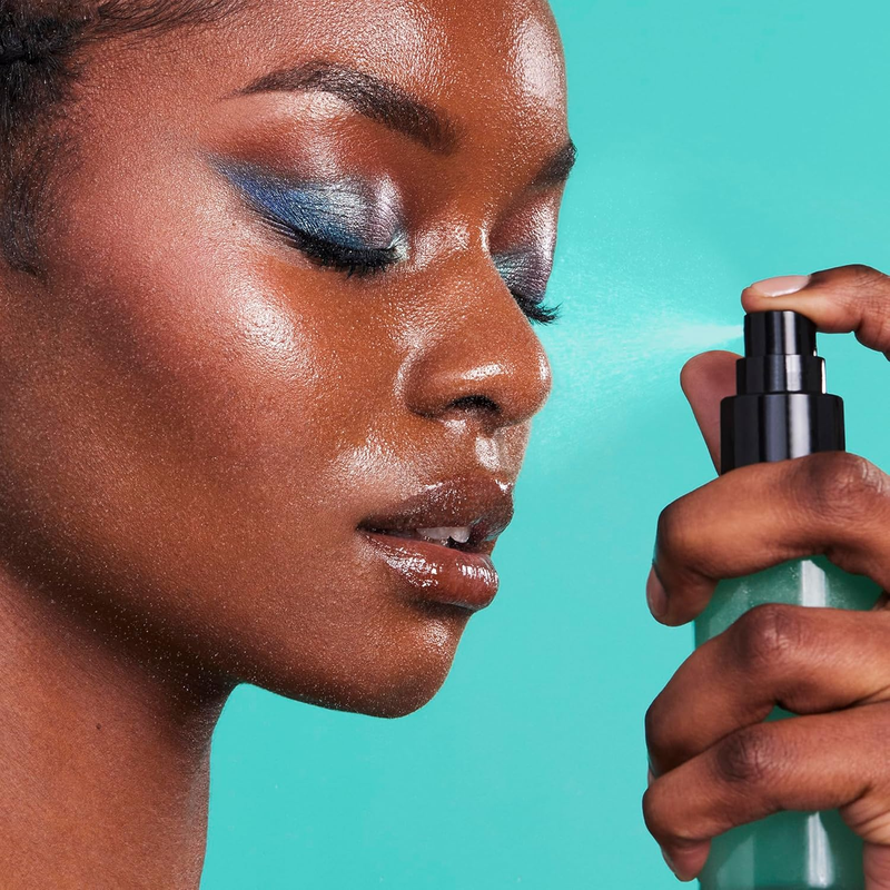 Power Grip Dewy Setting Spray, Ultra Fine Mist Made With Hyaluronic Acid, Grips