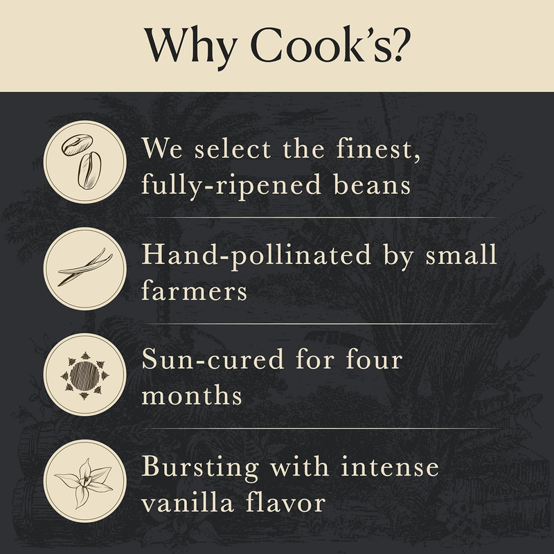 Cook&rsquo;S, Pure Vanilla Powder, World&rsquo;S Finest Gourmet Fresh Premium Vanilla, 4.5 O