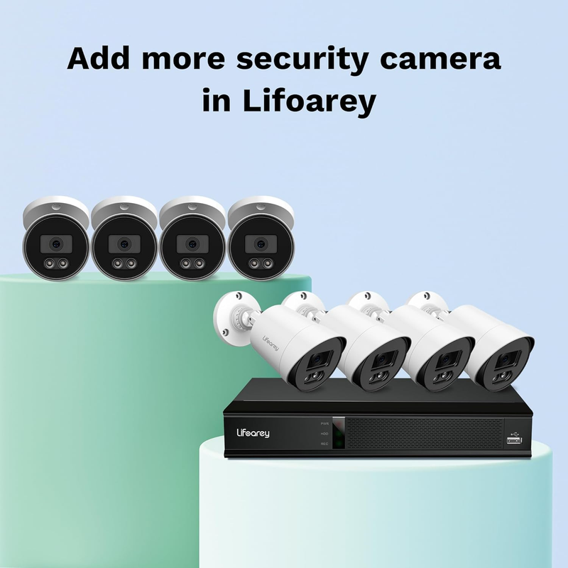 1080P Security Camera System, 8CH DVR with 4Pcs 1080P Outdoor CCTV Cameras, Moti