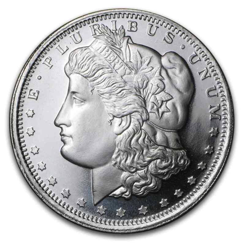 1 Oz Silver Round - Morgan Dollar Design