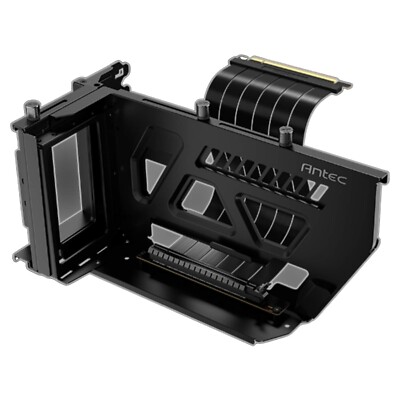 Antec Shift Vertical GPU Bracket with PCI-E4.0 Riser Cable Black 3-slot wide