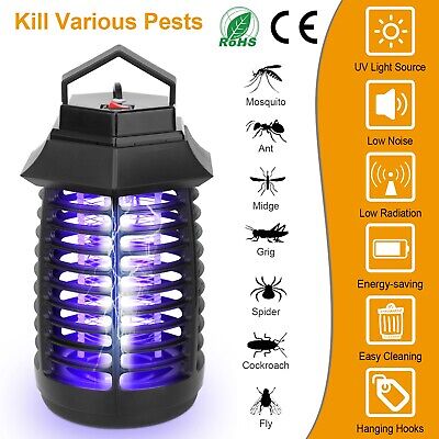 Electric UV Mosquito Fly Killer LED Light Bug Insect Zapper Pest Control Lamp