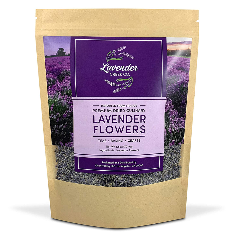Dried Lavender Flower Buds - a Culinary Food Grade Herb Perfect for Baking, Loos