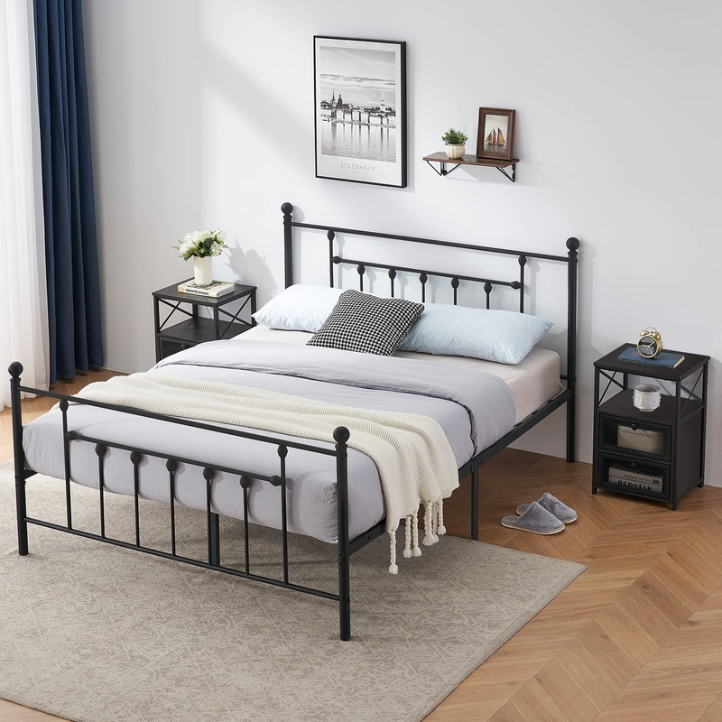 And Versatile Nightstands Set Of 2, Heavy-duty Platfo