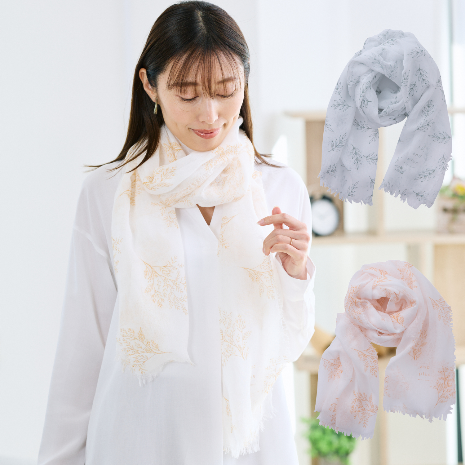 UV Cut Soft Gauze Scarf Shawl Wrap Stole Japan All Seasons