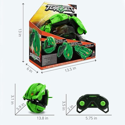 Glowing Alpha Group Terrasect Remote Control Transforming Vehicle - Green