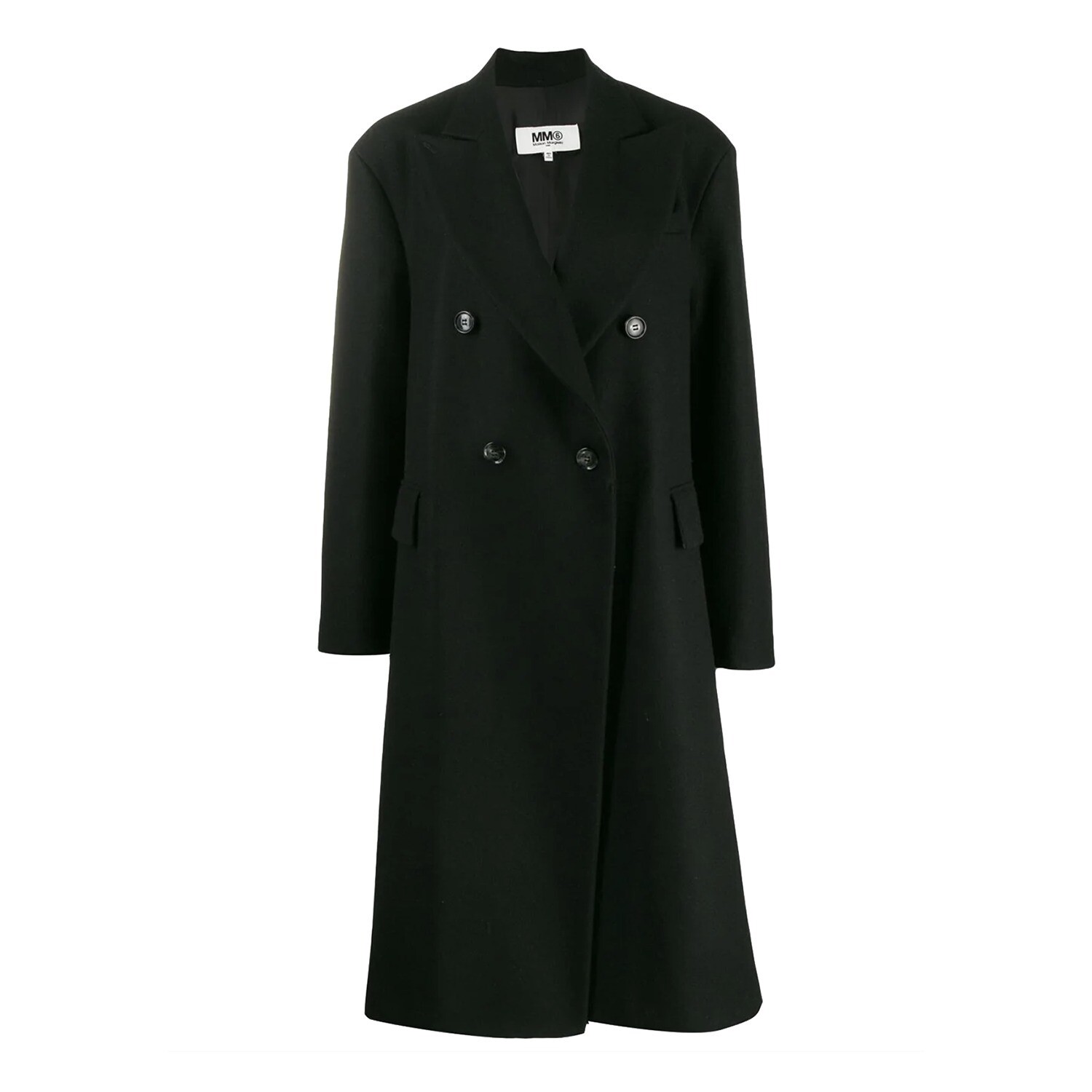 MM6 MAISON MARGIELA OVERSIZED DOUBLE BREASTED LONG COAT MM6 MAISON MARGIELA OVERSIZED DOUBLE BREASTED LONG COAT