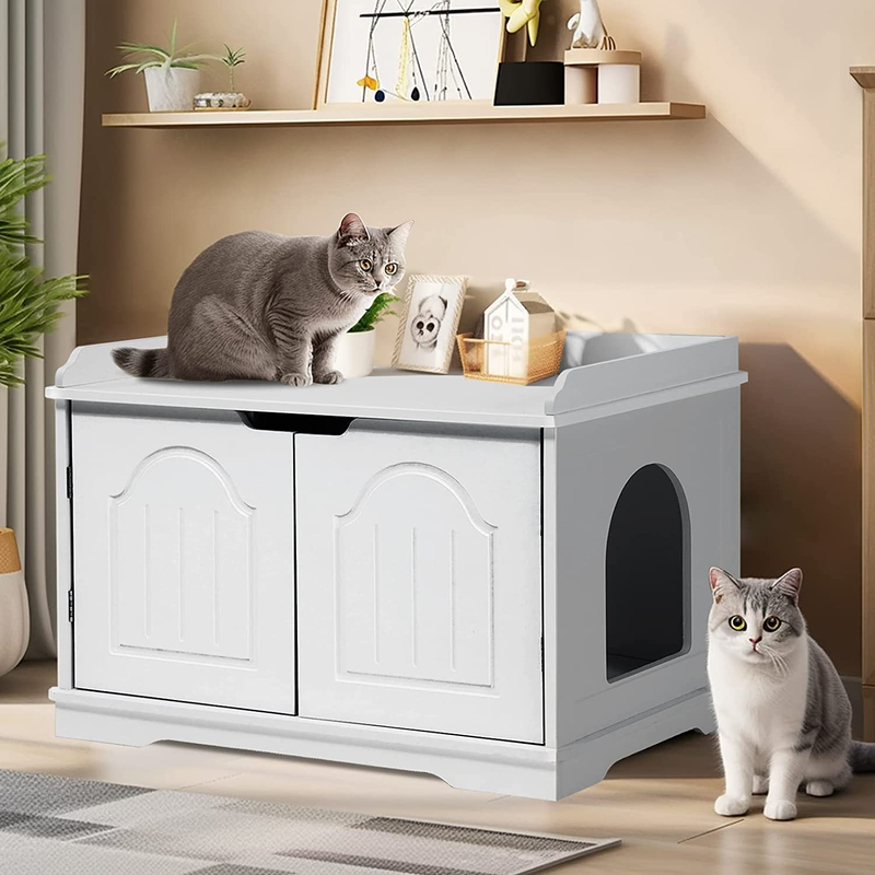 Es For Indoor Cats, Cat Box Enclosure, Enclosed Litter Box Furn