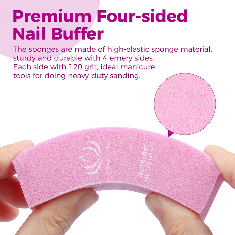 Nail Files and Buffers -  16Pack Professional Manicure Tools Kit, 10Pcs 100/180