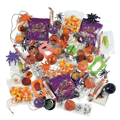 Halloween Pinata Candy & Toy Assortment, Approx. 100 pieces, 1 Pound