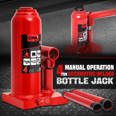4 тонны (8818,5 фунтов) Руководство по ремонту автомобилей Auto Гидравлический сварной домкрат для бутылок красного цвета