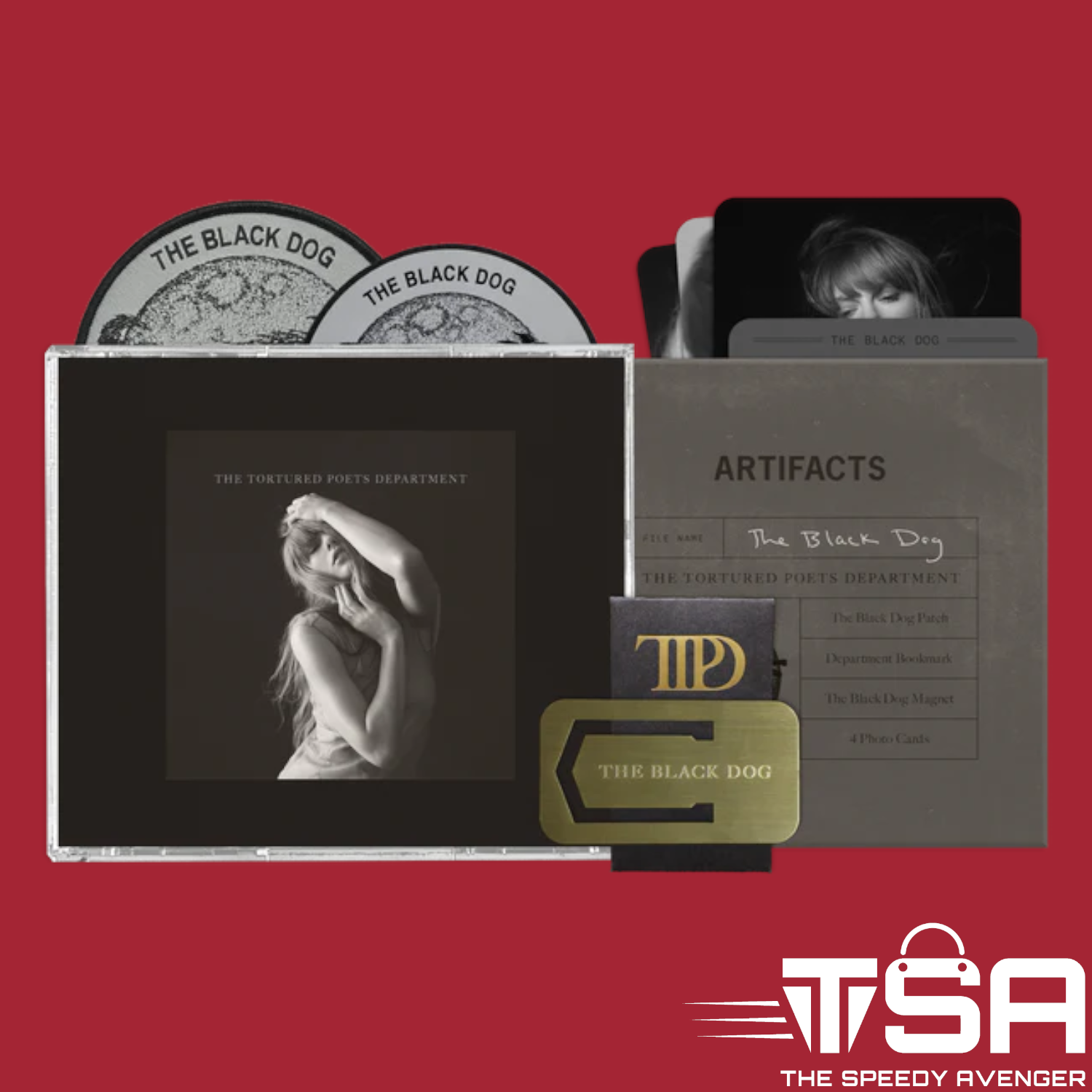 TAYLOR SWIFT TORTURED POETS COLLECTORS EDITION DELUXE CD + BONUS THE BLACK DOG