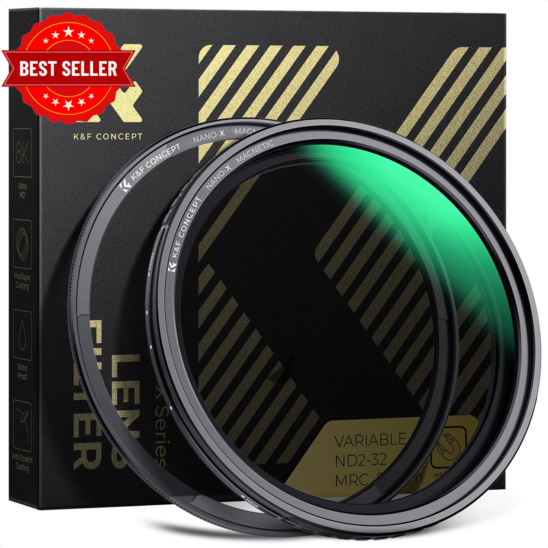 82Mm Magnetic Variable ND Filter ND2-ND32 (1-5 Stops) + 82Mm Basic Ring Kit, No 