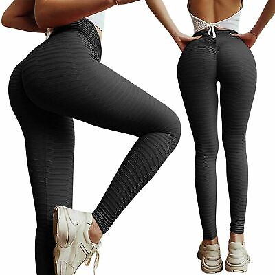 Women Butt Lift Leggings Anti-Cellulite High Waist Push Up Yoga Pants TikTok 