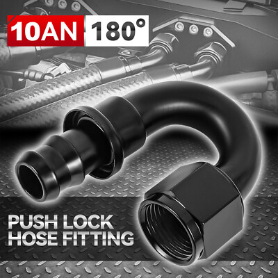 Концевой фитинг шланга с фиксатором на 180 градусов от 10 до 5/8 зазубрин T6061 Переходник топливопровода