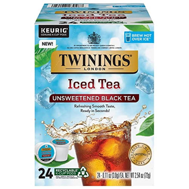 Unsweetened Black Tea K-cup Pods For Keurig, Caffeinated, Refreshing, S