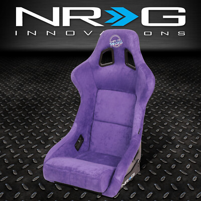 NRG INNOVATIONS БОЛЬШОЕ ГОНОЧНОЕ СИДЕНЬЕ PRISMA PRISMA ИЗ СТЕКЛОВОЛОКНА С ФИКСИРОВАННОЙ СПИНКОЙ, ФИОЛЕТОВОЕ