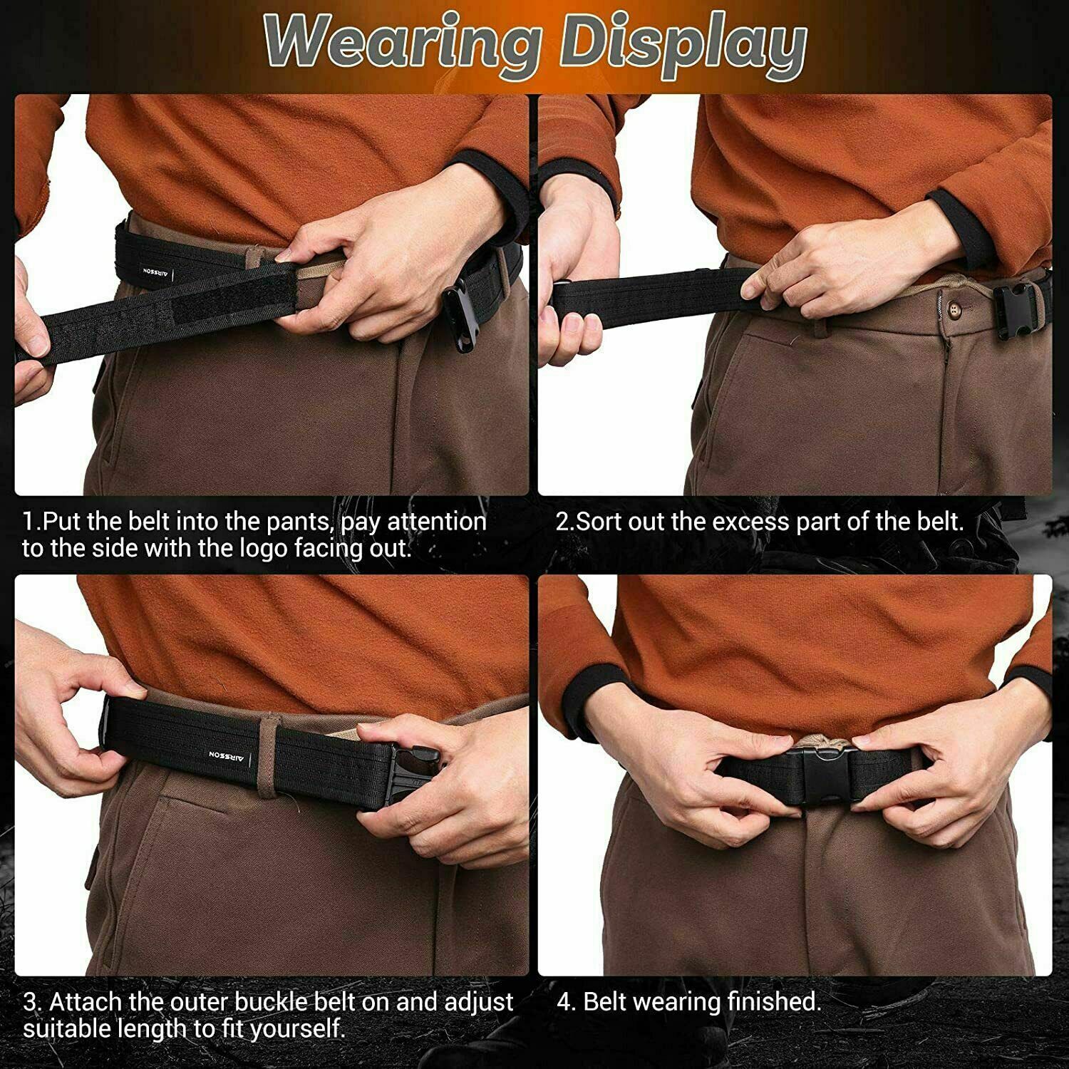 Military Duty Belt Law Enforcement Utility Security Police Tactical Patrol Belt