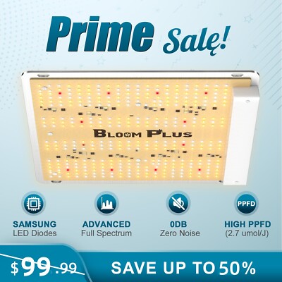 Bloom Plus BP1000 LED Grow Light Full Spectrum for Indoor Plants Veg Flower IR