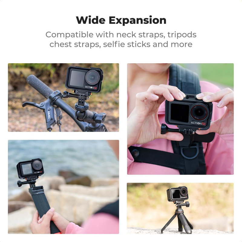 Magnetic Quick Release Adapter Mount for DJI Osmo Action 5 Pro, DJI Osmo 360 wit