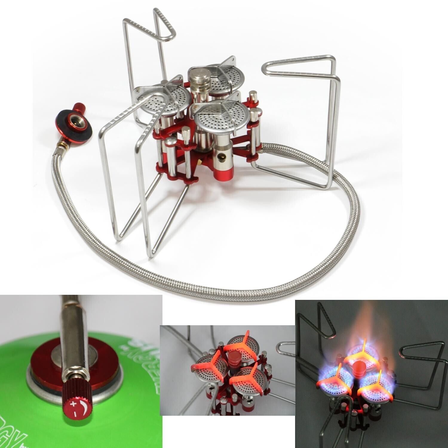 Origin Outdoors XXL Gaskocher Triple Power 5800 Watt Campingkocher Gaskocher