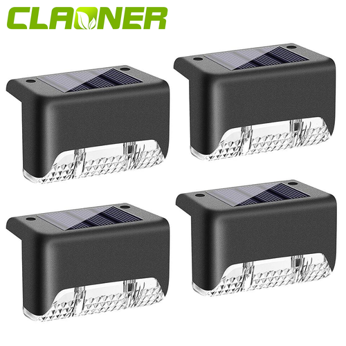 LED Solar Step Light Outdoor Waterproof Solar Stairs Lamp Garden Wall Deck Decor