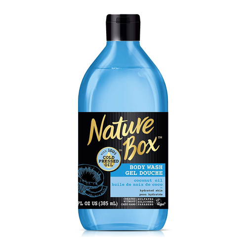 Nature Box Body Wash - for Hydrated Skin, with 100% Cold Pressed Coconut Oil, 13