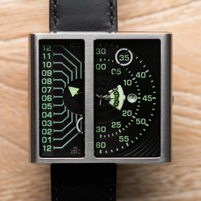 Pre-owned Xeric Soloscope Ii Automatic Steel Black Limited Edition