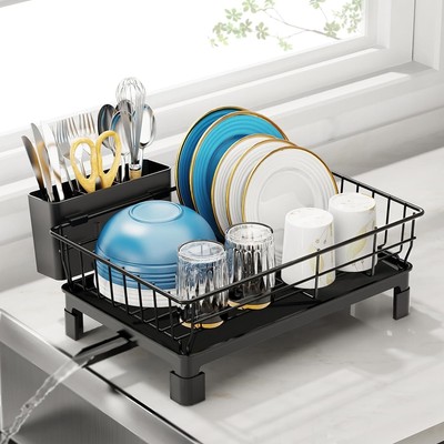 MEJOR Escurridor De Platos Acero Inoxidable Cocina Para Encimera Secado Estante