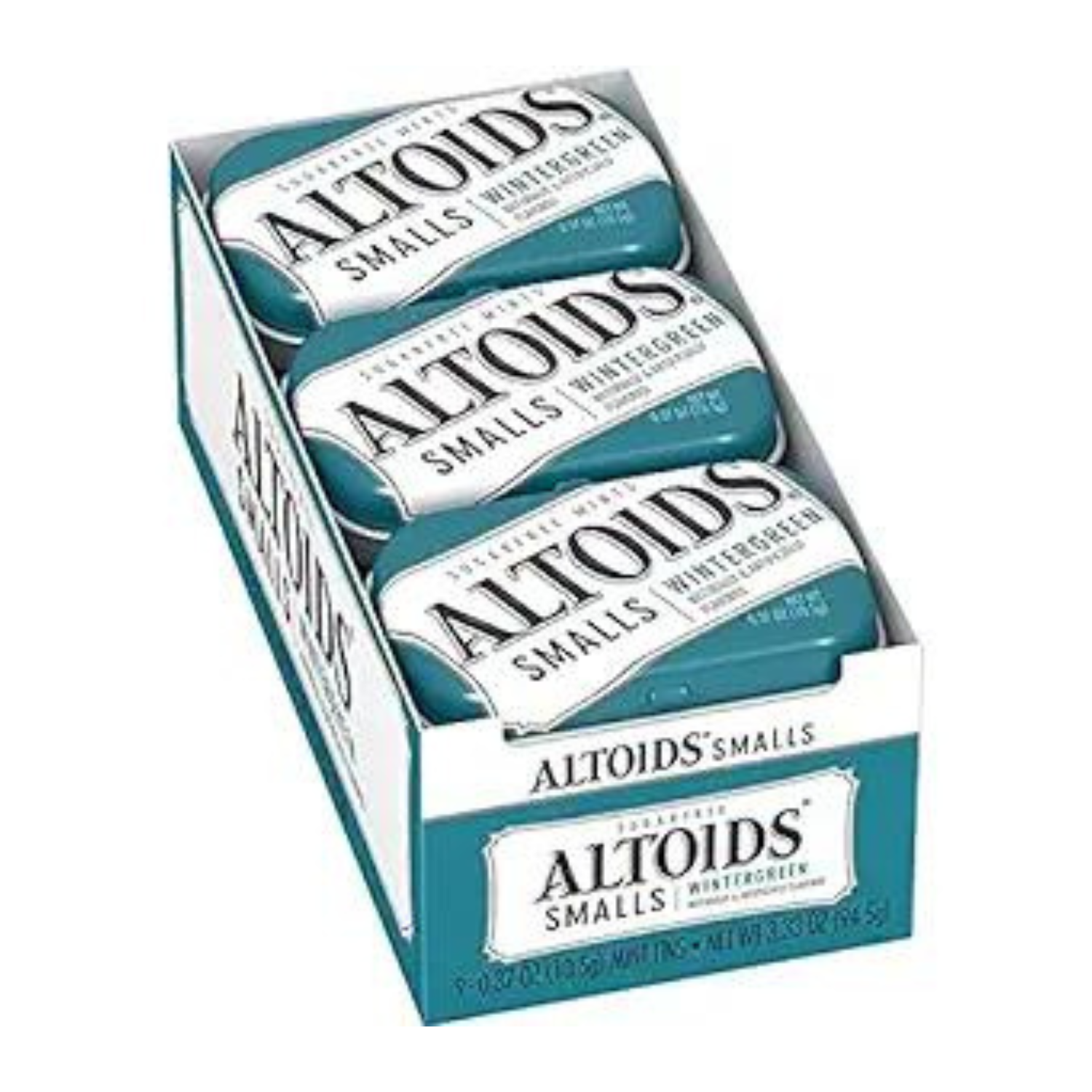 Altoids Smalls Mints, wintergreen, 0.37 Ounce (Packs of 9