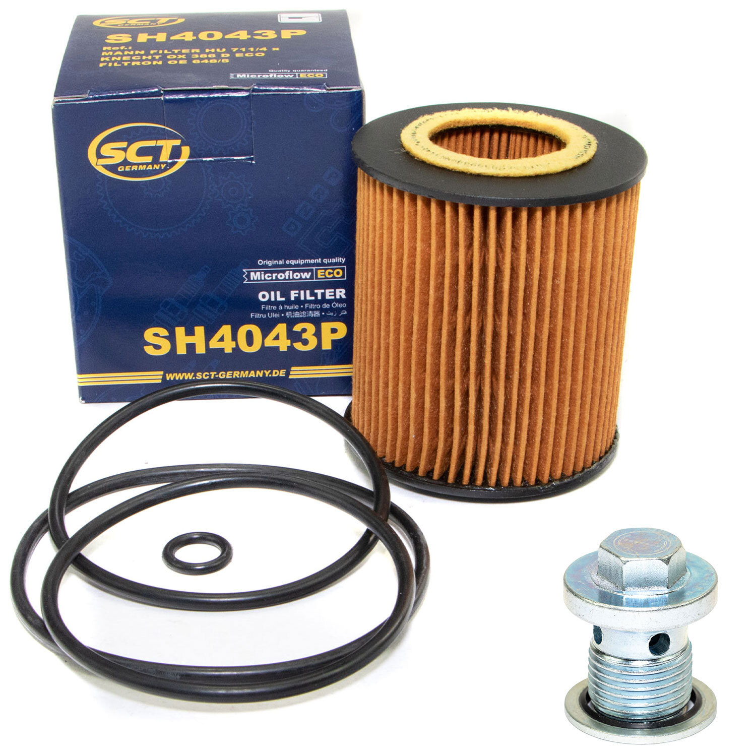 Filtro de aceite SH 4043 P tapón de drenaje de aceite para Alfa Romeo 159 Fiat Opel Astra H Saab