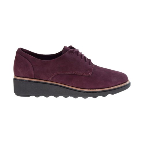 

Женские туфли Clarks Sharon Noel бордовый нубук 26136363, Burgundy nubuck