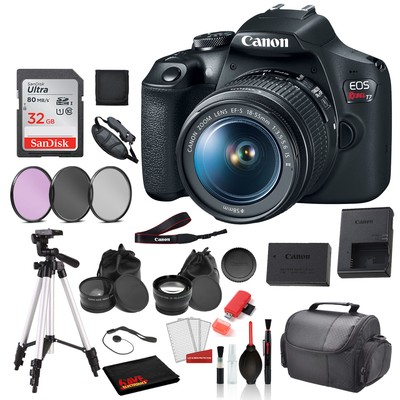 Canon EOS Rebel T7 Digital SLR Camera with 18-55mm Lens (2727C002) Professional