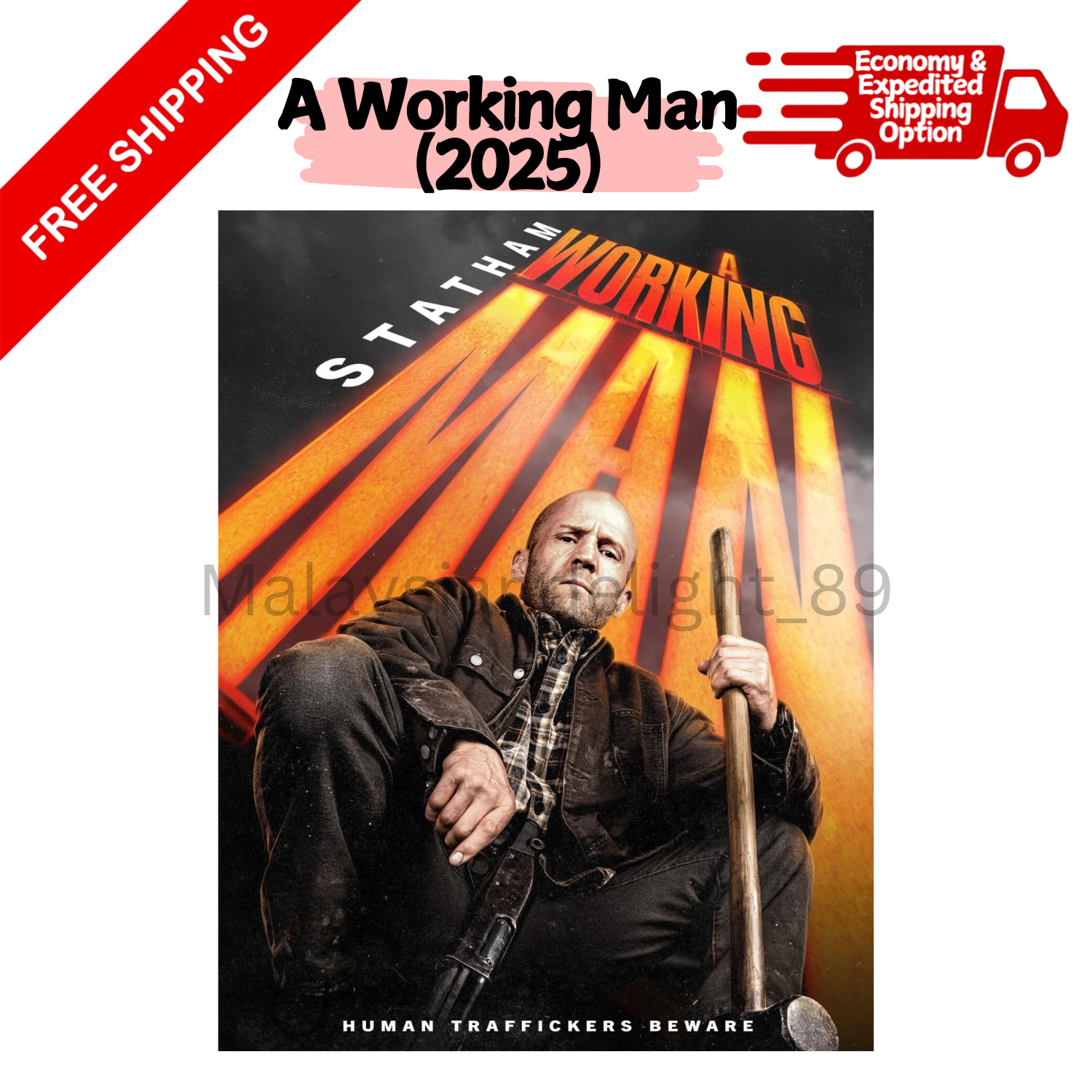A Working Man (2025) BluRay Jason Statham - Action Movie