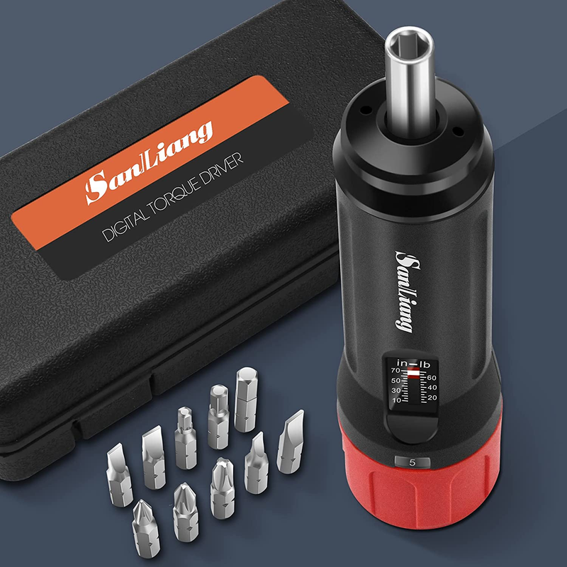 Torque Screwdriver Wrench Driver Bits Set 10-70 Inch Pounds 
