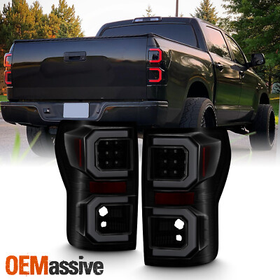 Fits 07-13 Tundra Pickup Tube Light Bar LED BlacK Smoked Tail lights Left+Right
