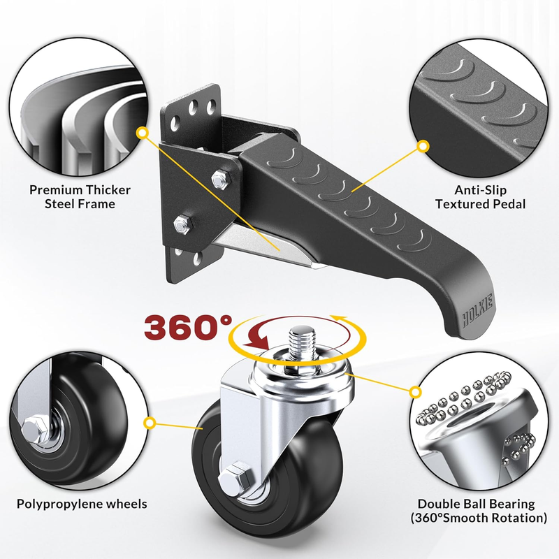 Retractable Casters Heavy Duty Casters with Lifting and Lowering Function Maximu