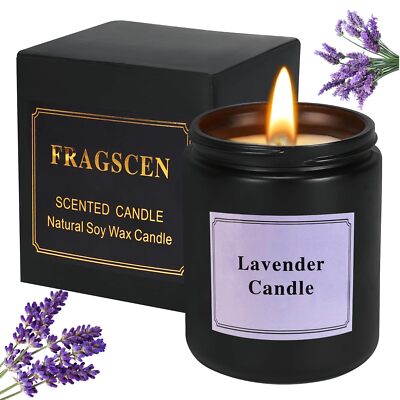FRAGSCEN Lavender Candle Candles for Home Scented Candles for Women Fresh Lav...