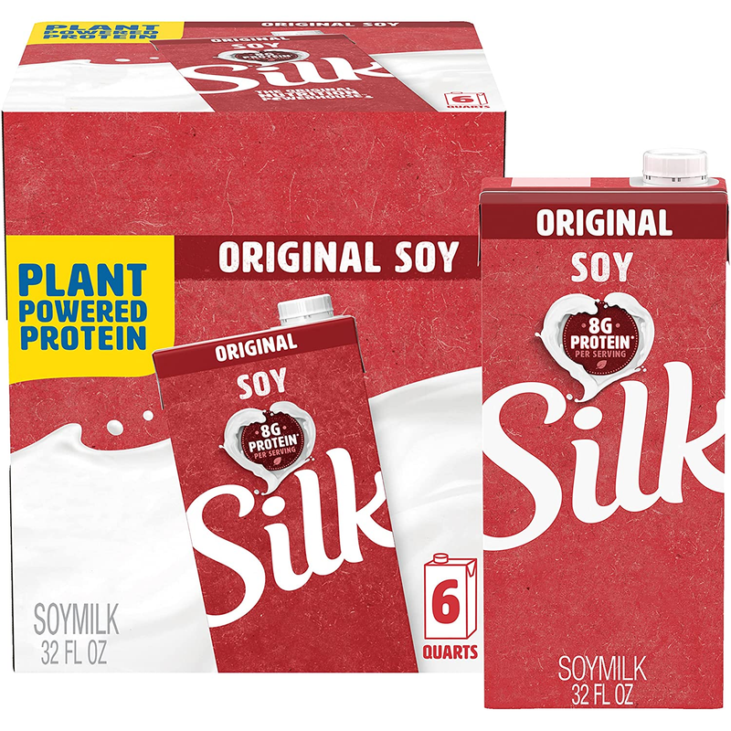 Silk Shelf-Stable Soy Milk, Original, Dairy-Free, Vegan, Non