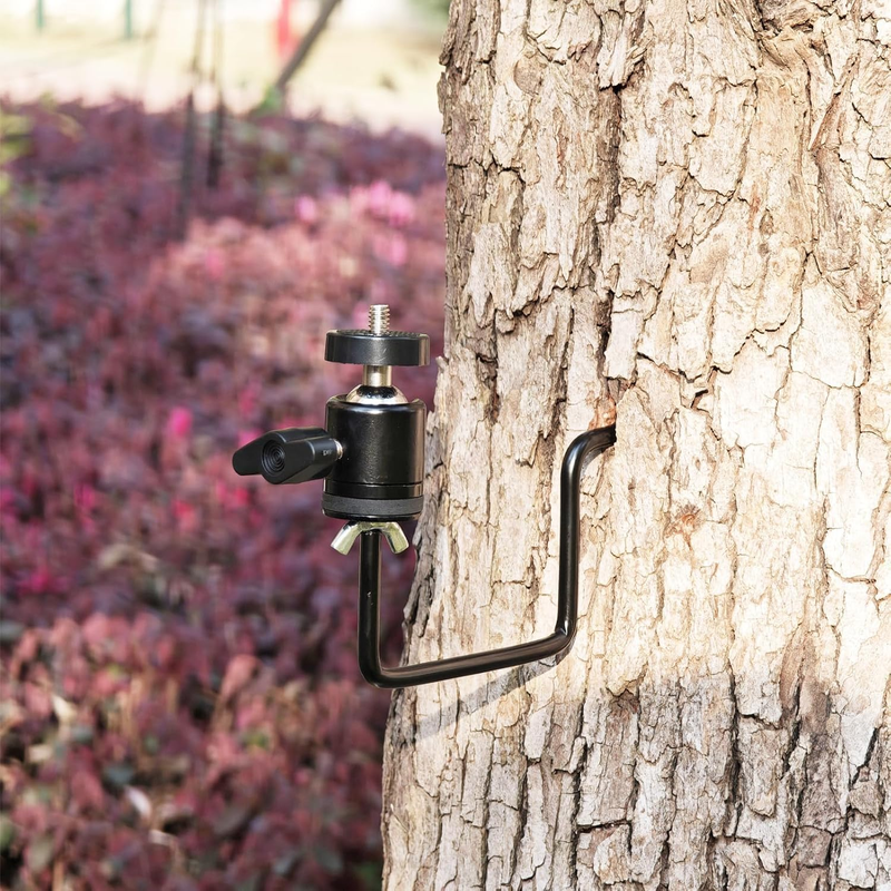 Trail Camera Mounts 4 Pieces (Upgrade), Brown Iron Frame, Tree Mount