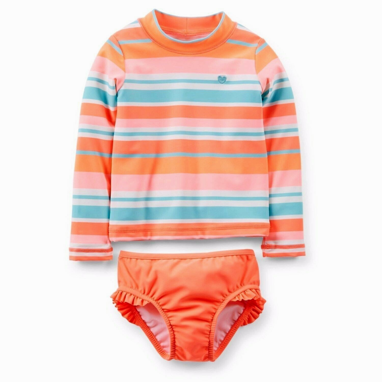 

КУПАЛЬНЫЙ КОМПЛЕКТ CARTERS 2PC STRIPE GIRLS L/S КУПАЛЬНЫЙ КОСТЮМ 12M 24M UPF50+, Bright multi colors