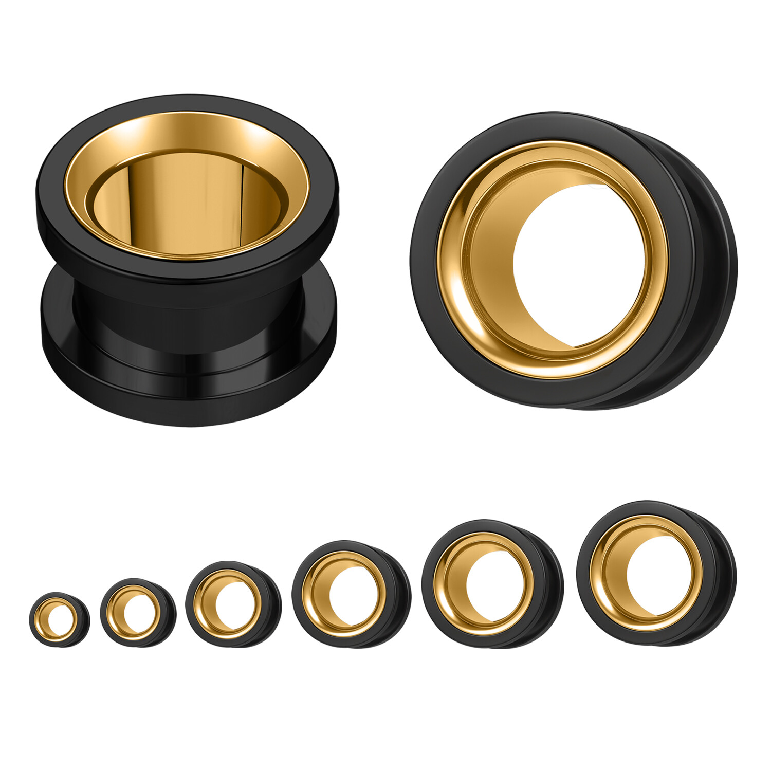 Gauge Earrings Stainless Steel Bee Ear Gauges Hanging Plugs