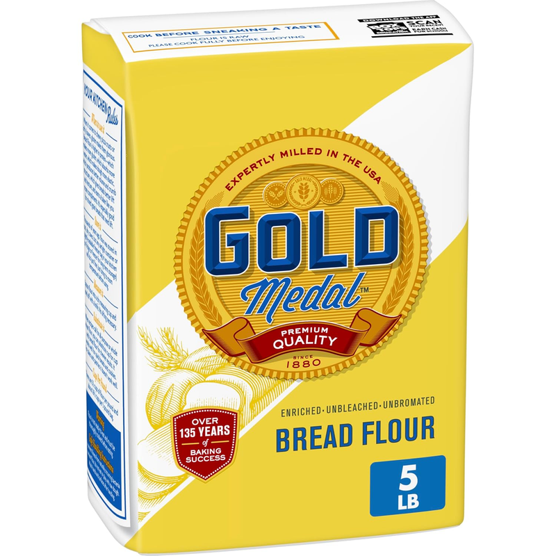 Premium Quality Bread Flour, 5 Lb Bag