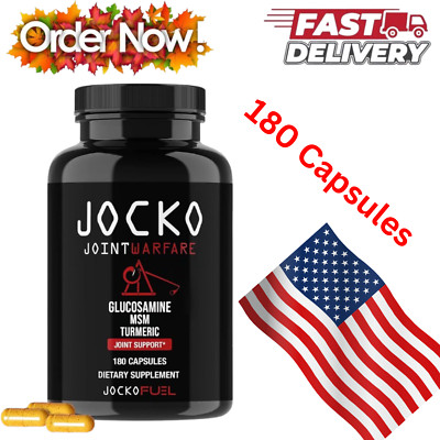Jocko Fuel Joint Support Supplement for Joint Pain (180 Capsules) Free Delivery