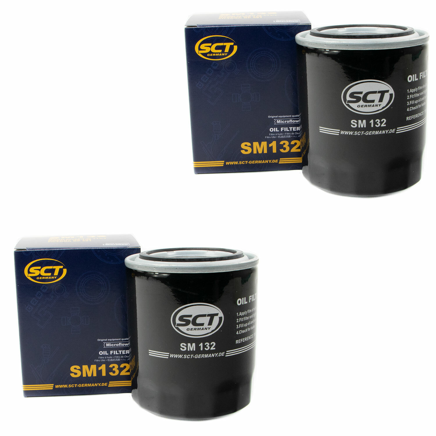 Ölfilter 2 X SM132 für Nissan 100 NX SX Alemera Cherry Primera Sunny Subaru Ford