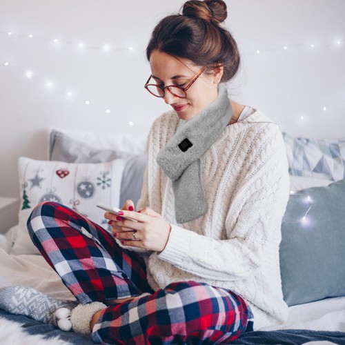 Rechargeable Heated Scarves Blanket with Battery Pack Neck Heating Pad